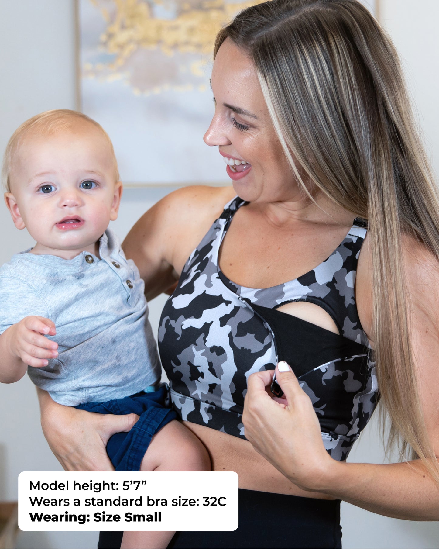 Ultra Comfort Active Nursing Bra (Black Camo)