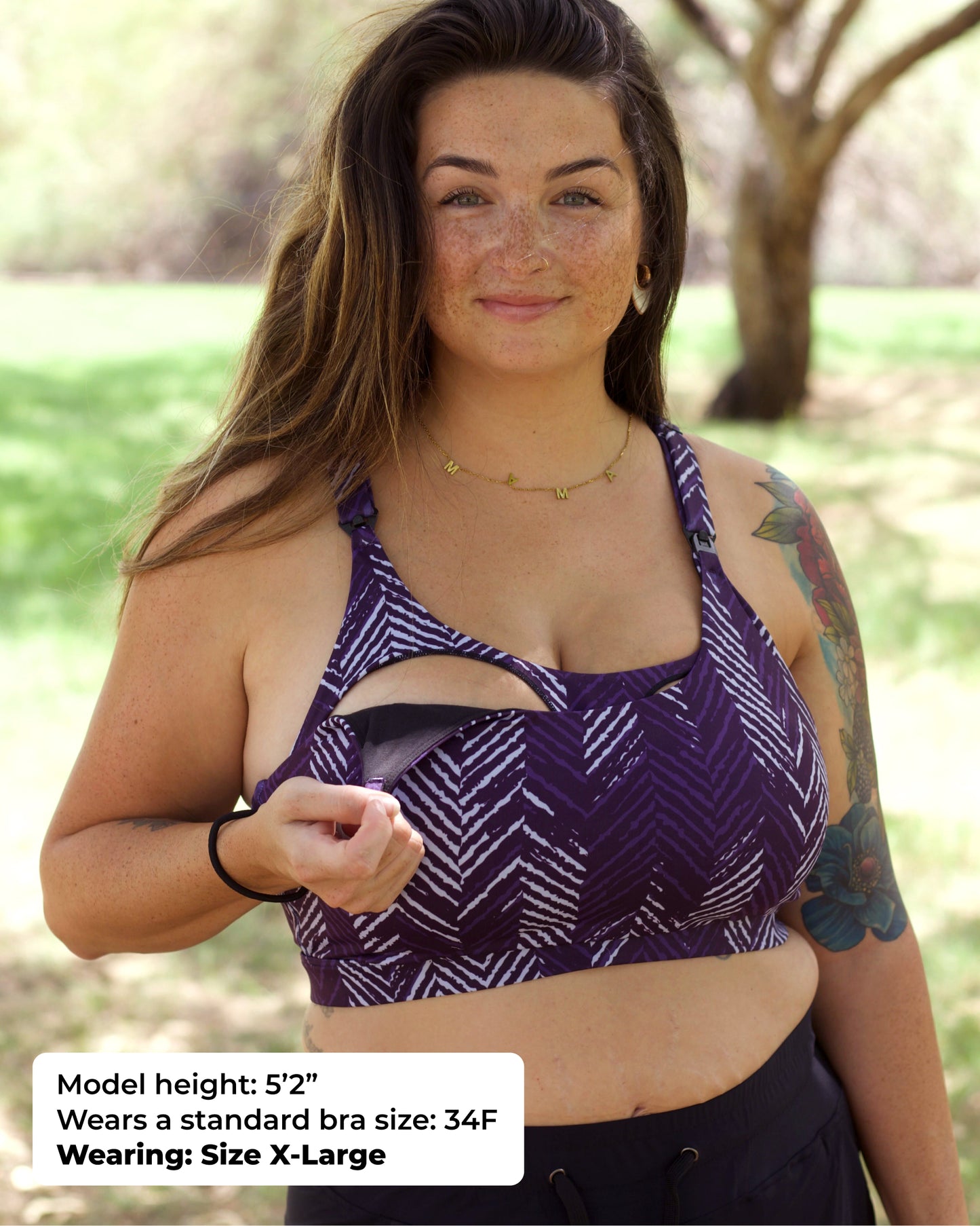 Ultra Comfort Active Nursing Bra (Midnight Chevron)