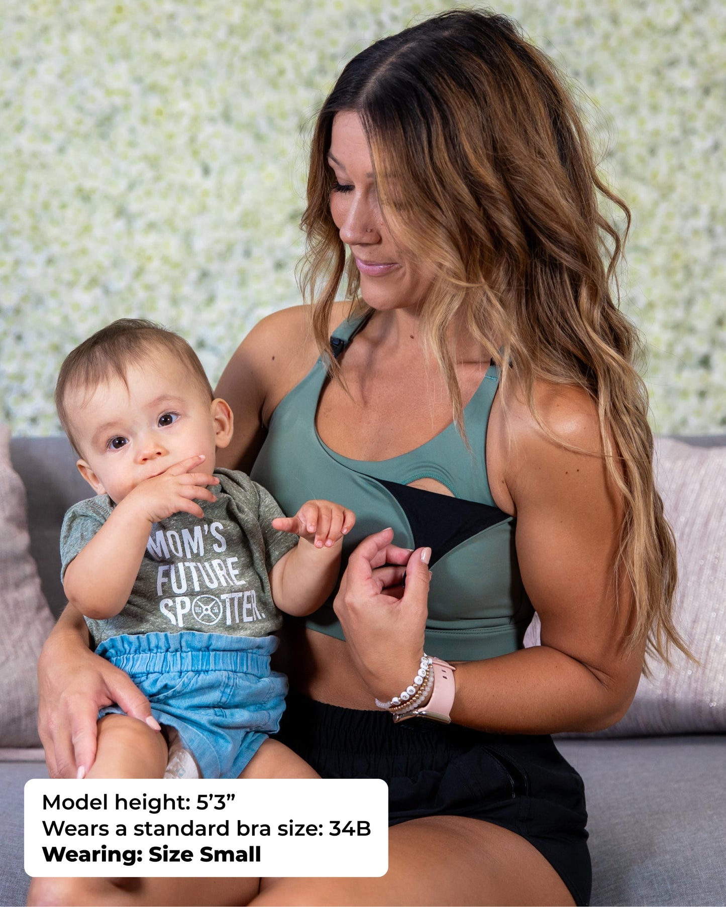 Ultra Comfort Active Nursing Bra (Olive)