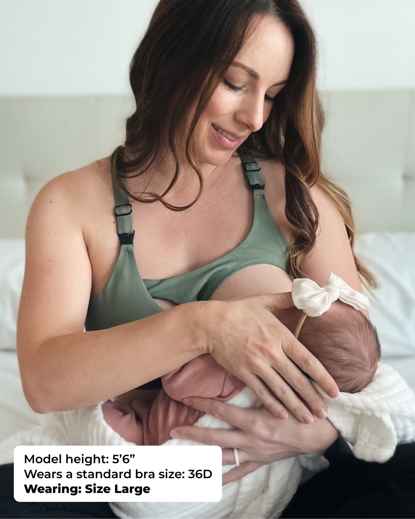 Ultra Comfort Active Nursing Bra (Olive)