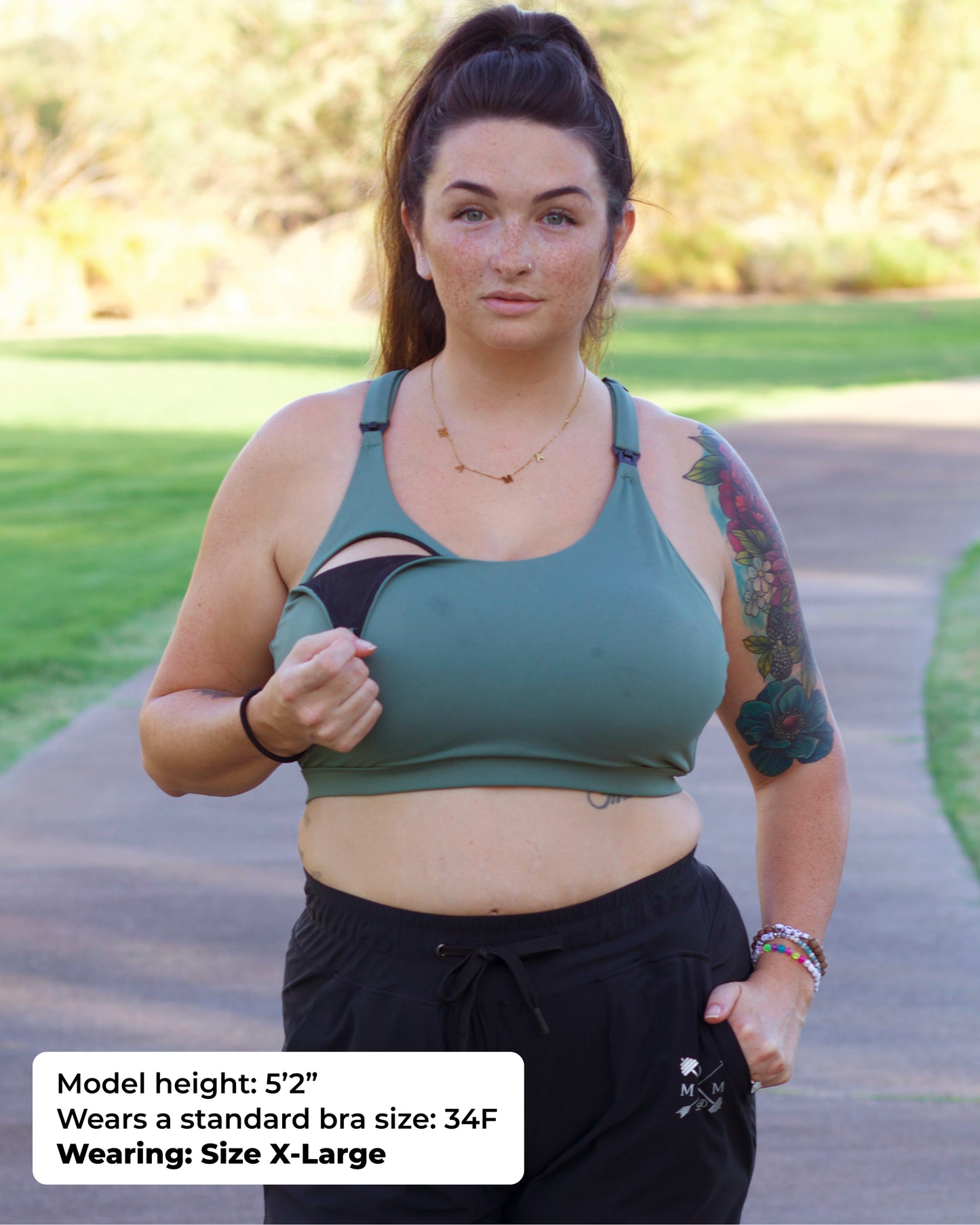 Ultra Comfort Active Nursing Bra (Olive)
