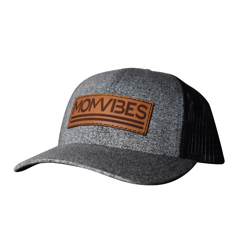 MomVibes Curved Bill Trucker Snapback