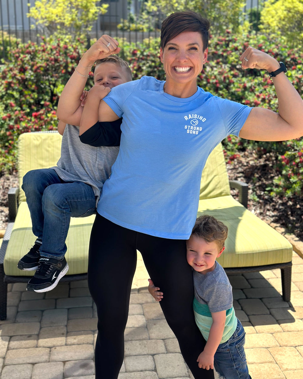 Raising Strong Sons/Daughters Ladies T-Shirt