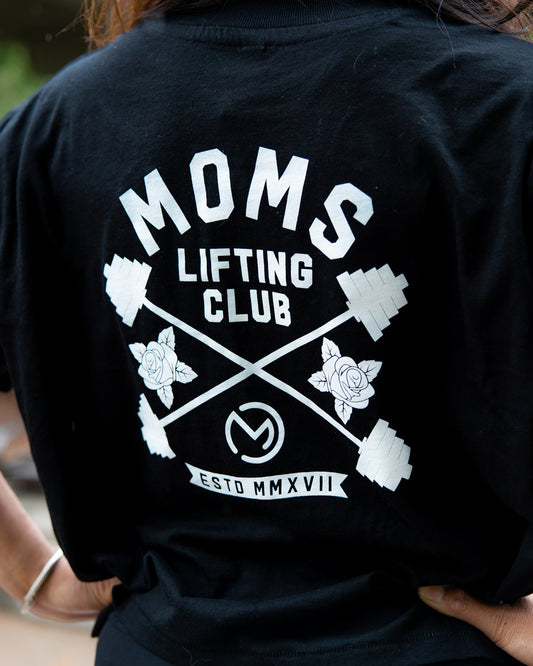 Moms Lifting Club Crop Shirt