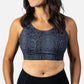 Ultra Comfort Active Nursing Bra - FIXED Pads (Steel Python Mombra)