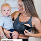 Ultra Comfort Active Nursing Bra - FIXED Pads (Steel Python Mombra)