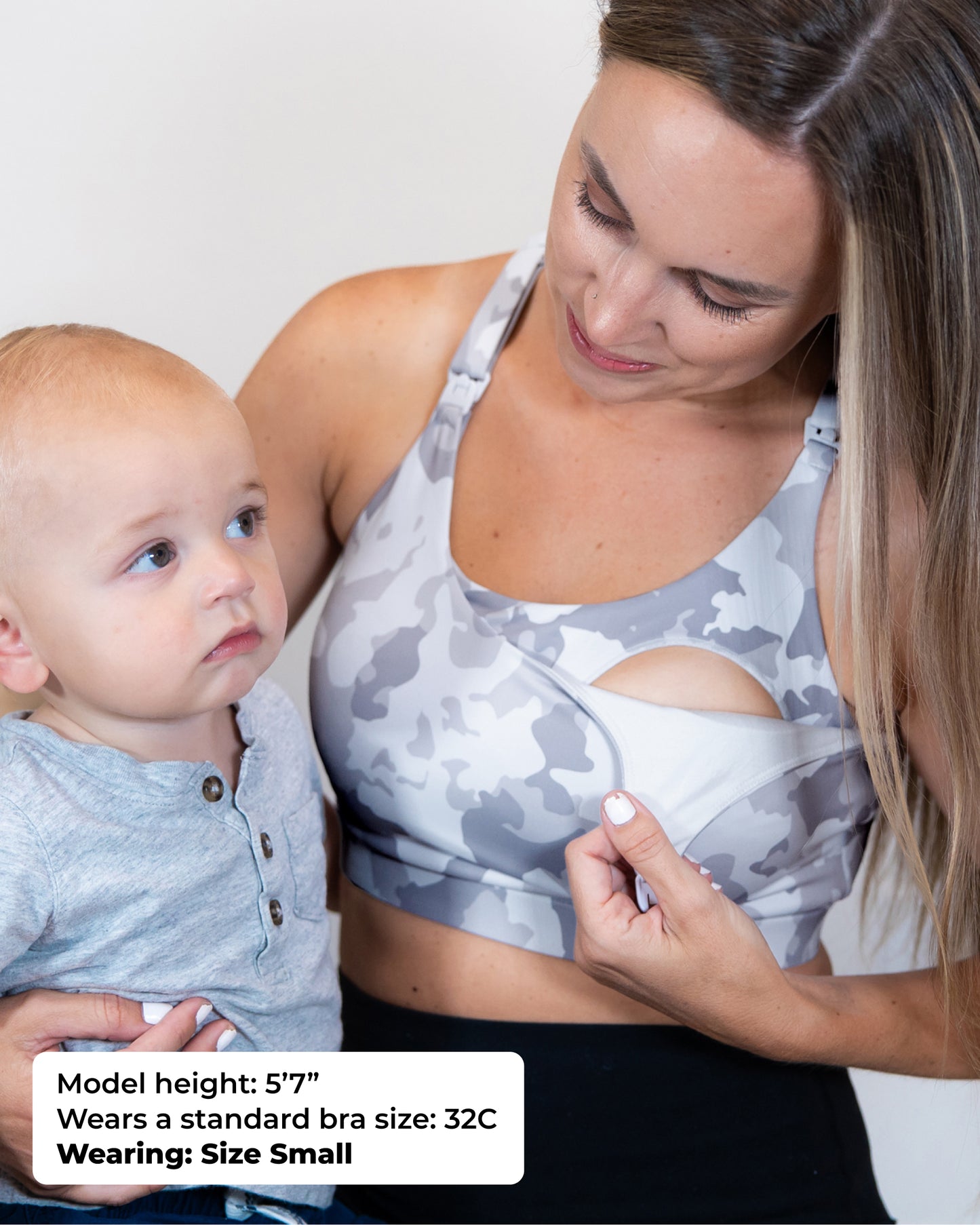 Ultra Comfort Active Nursing Bra (White Camo)