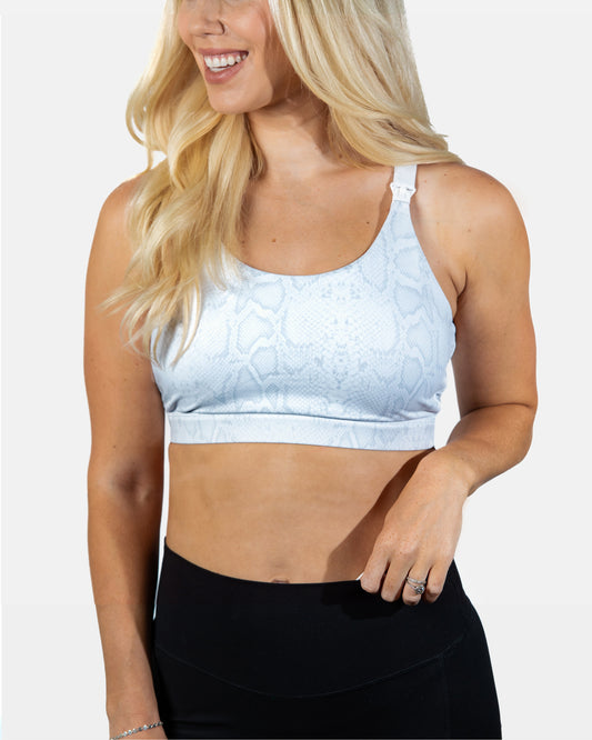 Ultra Comfort Active Nursing Bra (White Python)