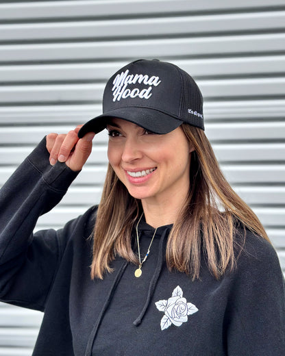 Mama Hood 5 Panel Trucker Snapback