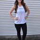 MomVibes Drop Arm Tank Top