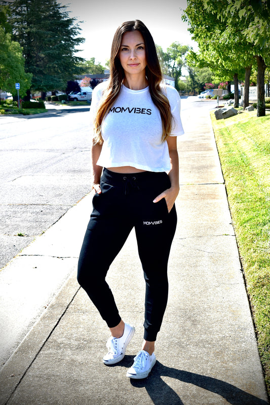 MomVibes Every Day Joggers (BLACK)