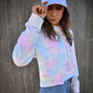Invincible Cropped Women's Hoodie (Cotton Candy)