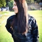 Invincible Cropped Women's Hoodie (Black Camo)