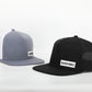 Premium Active 5-Panel DadVibes Hat (Heather Grey/White)