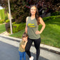 MomVibes Military Green Tank