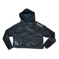 Invincible Cropped Women's Hoodie (Black Camo)
